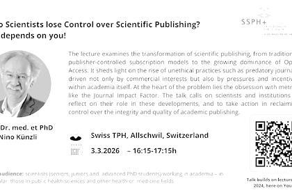 Do Scientists lose Control over Scientific Publishing? It depends on you!