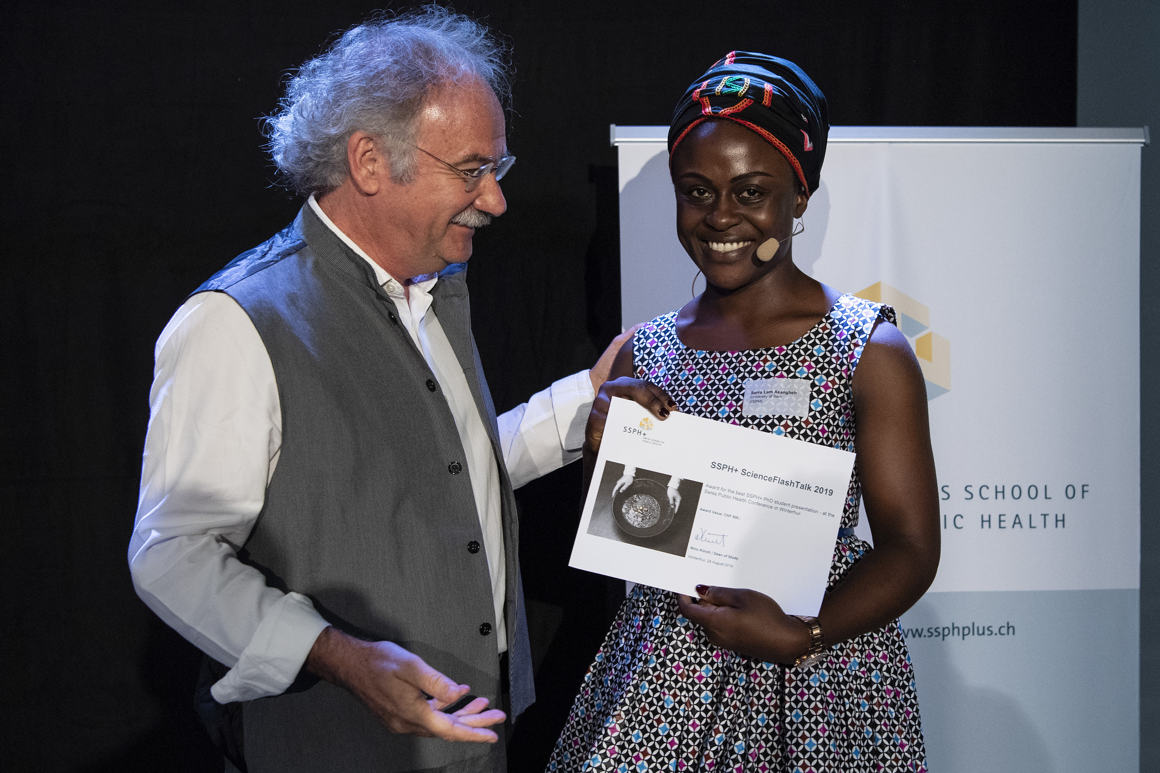 Serra Asangbeh wins at the Swiss Public Health Conference 2019